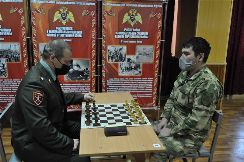 Военнослужащий грозненского соединения стал абсолютным победителем окружного первенства Росгвардии по шахматам