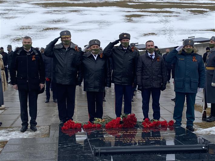    Волгоградские росгвардейцы отдали дань уважения подвигам защитников Сталинграда 