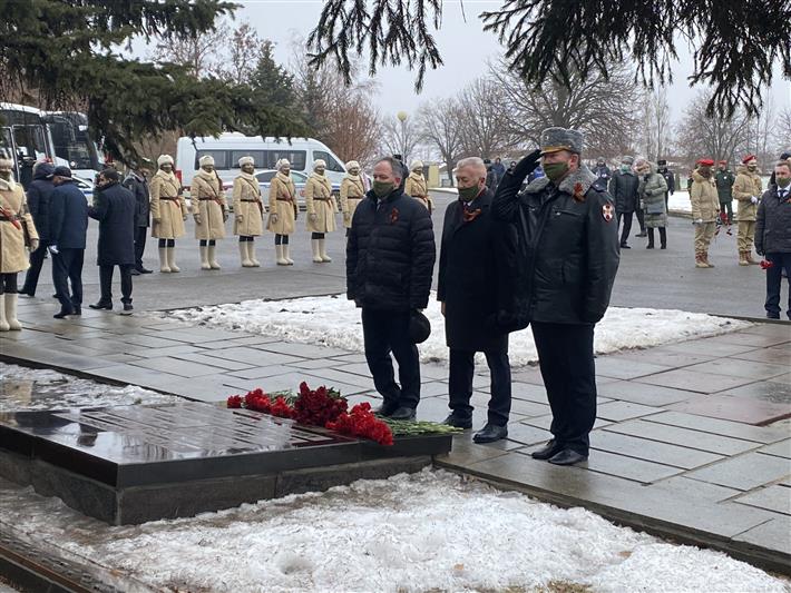    Волгоградские росгвардейцы отдали дань уважения подвигам защитников Сталинграда 