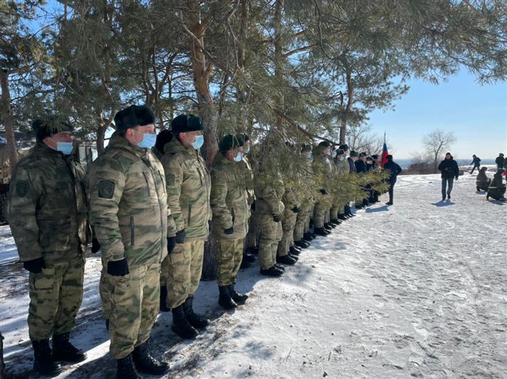 Росгвардейцы приняли участие в патриотической акции «Выстрел памяти» на Мамаевом кургане