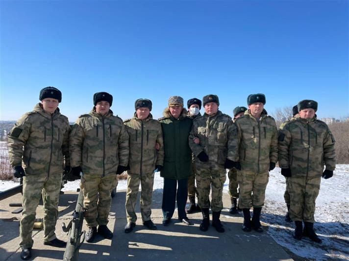 Росгвардейцы приняли участие в патриотической акции «Выстрел памяти» на Мамаевом кургане