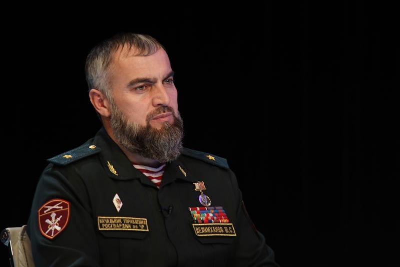 Руководитель чеченского Управления Росгвардии принял участие в ток-шоу, посвященному Дню защитника Отечества