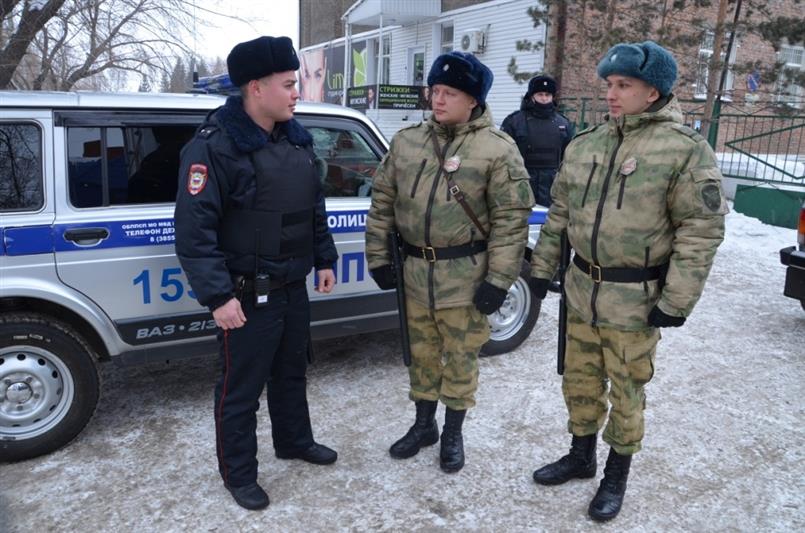 В Рубцовске военнослужащие Росгвардии оказывают помощь полиции в охране общественного порядка