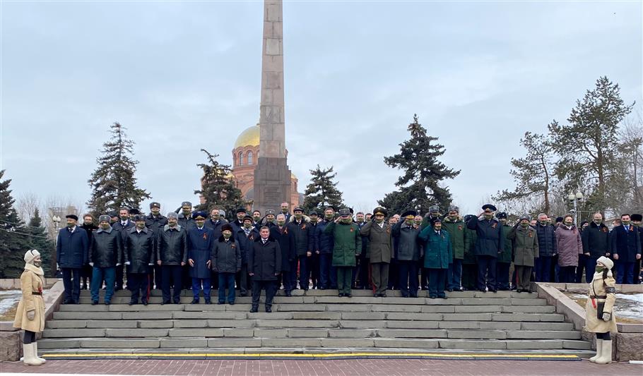 В Волгограде представители Росгвардии приняли участие в памятном мероприятии