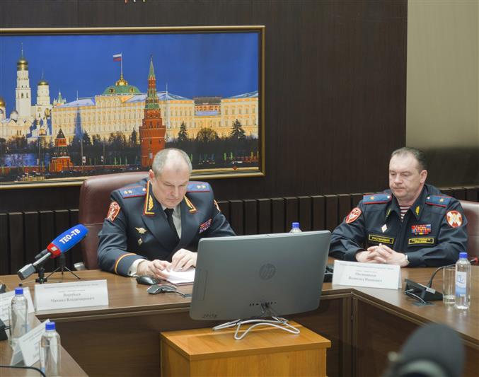В преддверии 5-летия со дня образования ведомства в Главном управлении Росгвардии по г. Москве прошел брифинг для журналистов (фото, видео)