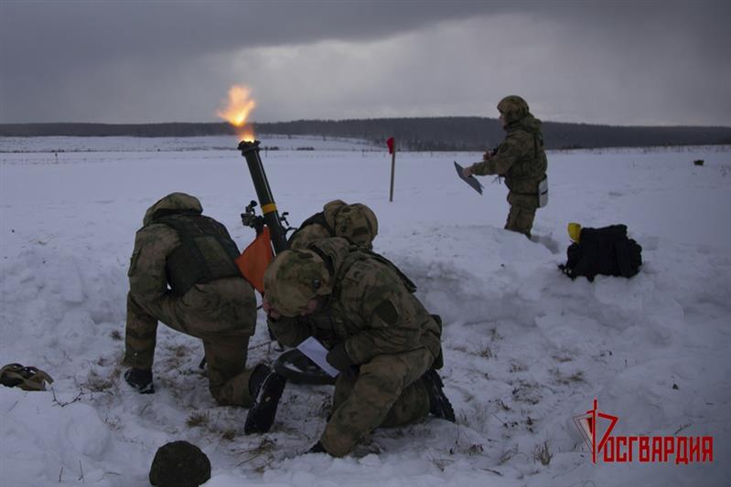 В Уральском округе  Росгвардии состоялся сбор арткорректировщиков спецназа (видео)