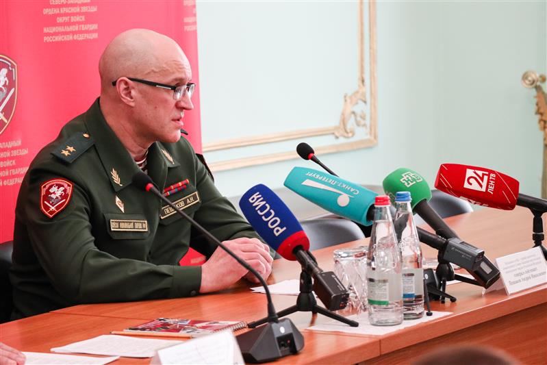  В Северо-Западном округе Росгвардии прошла итоговая пресс-конференция 