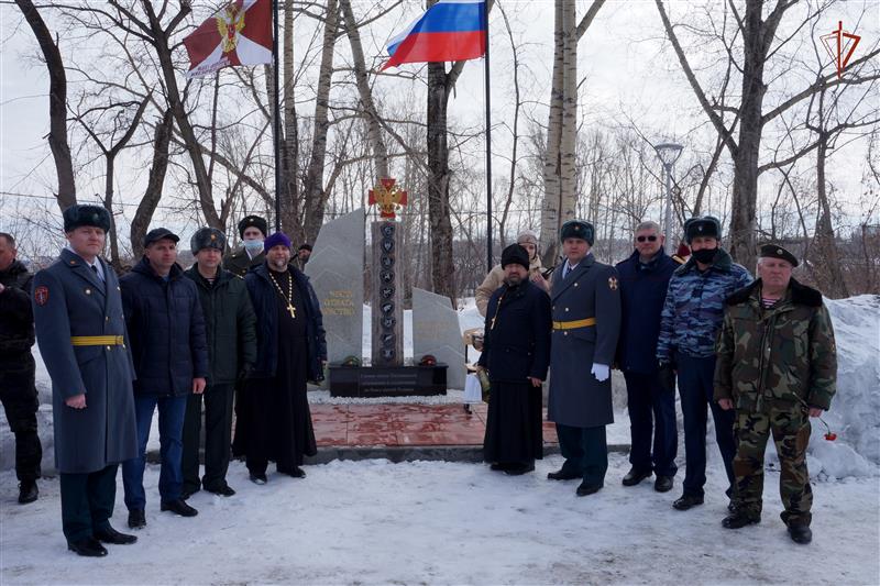 В Новосибирской области состоялось торжественное открытие памятной стелы «Ветеранам внутренних войск МВД и военнослужащим ВНГ РФ»