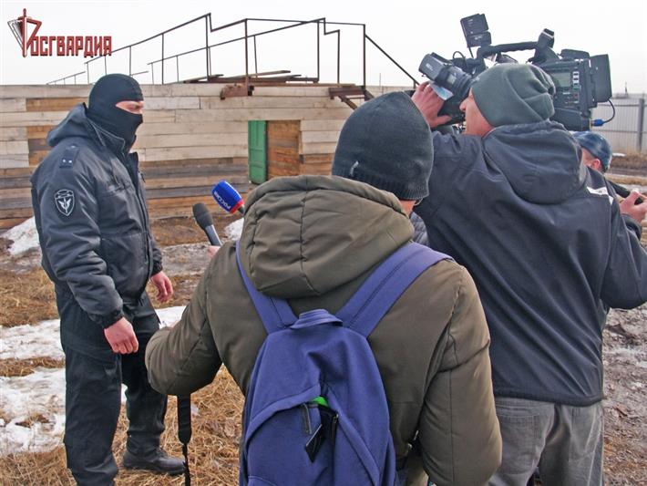 Журналисты побывали на тренировке спецподразделений Управления Росгвардии по Республике Хакасии 
