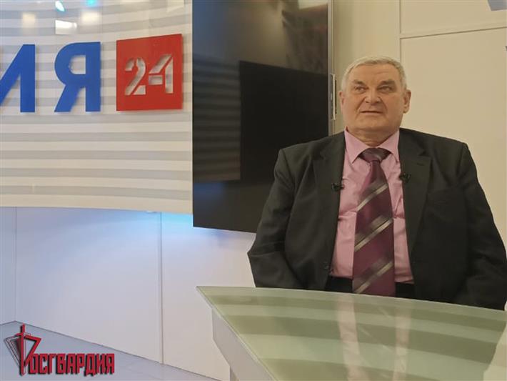 Ветеран авиационной эскадрильи Росгвардии в прямом эфире телеканала «Россия 24» рассказал о становлении авиации в Иркутске (видео)