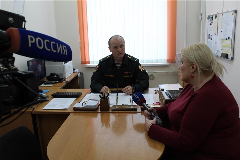 В Кабардино-Балкарии журналисты телеканала «Россия 24» посетили территориальное Управление Росгвардии