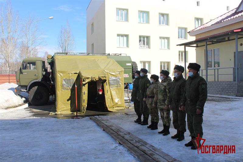 Военный клинический госпиталь Уральского округа Росгвардии проверили на готовность работы в особых условиях 