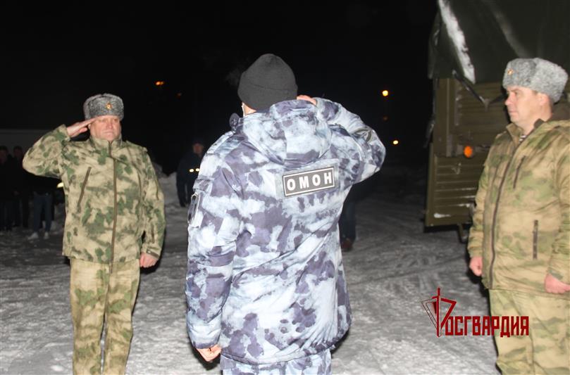 В Тюмень из служебной командировки вернулся сводный отряд спецподразделений Росгвардии 