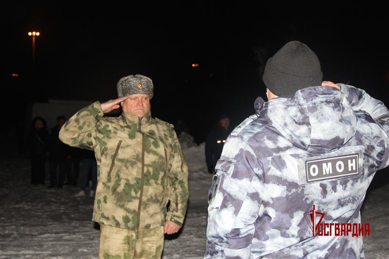 В Тюмень из служебной командировки вернулся сводный отряд спецподразделений Росгвардии 