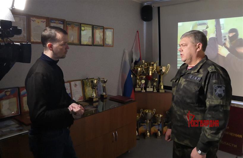 Росгвардейцы стали участниками специального телерепортажа телеканала «Тюменское время»(видео)