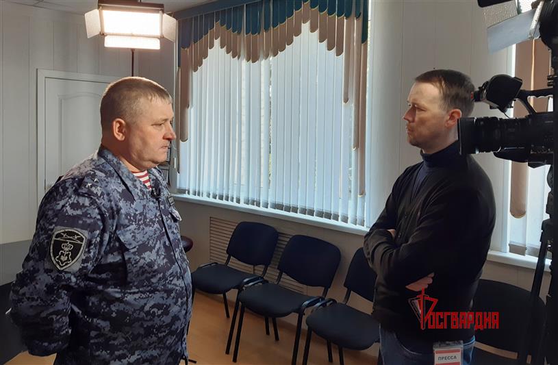 Росгвардейцы стали участниками специального телерепортажа телеканала «Тюменское время»(видео)
