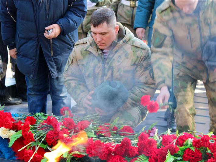 В Приангарье росгвардейцы почтили память сослуживцев, погибших при исполнении служебного долга