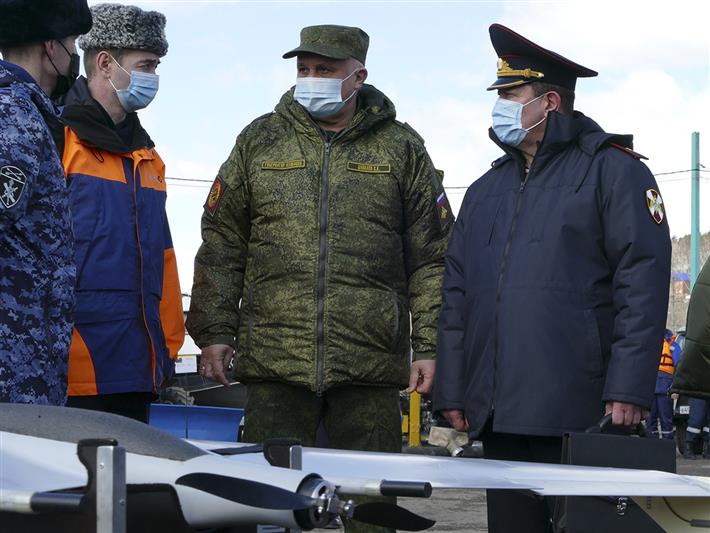 В Кузбассе начальник тероргана принял участие в смотре готовности сил и средств к паводкоопасному сезону