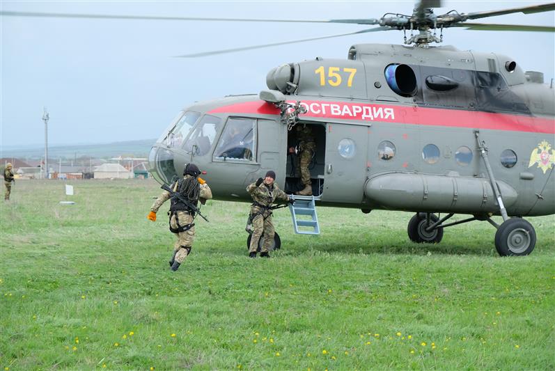 Завершился полевой выход спецподразделений Управления Росгвардии по Республике Ингушетия