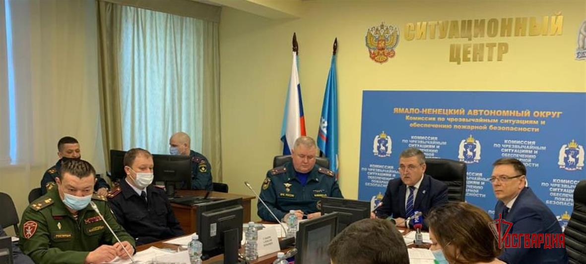 На Ямале Росгвардия приняла участие  во всероссийском командно-штабном учении МЧС