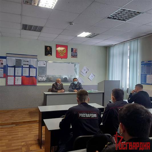 На Южном Урале росгвардейцы встретились с участником подготовки полёта первого человека в космос