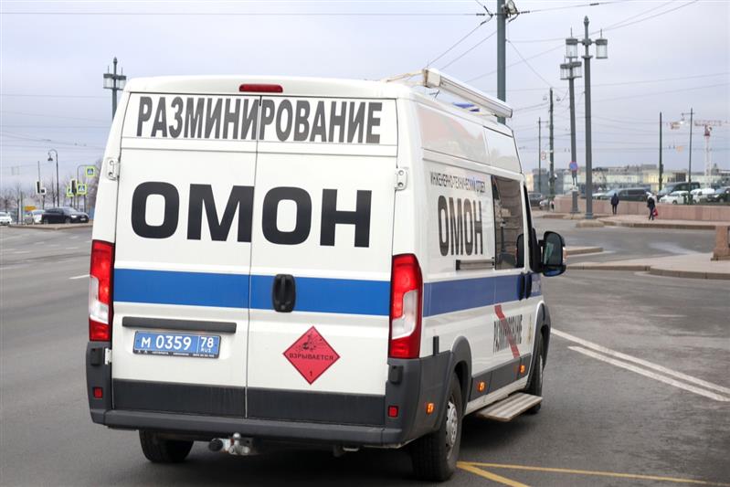 Взрывотехники ОМОН обезвредили боеприпас времён войны, обнаруженный при строительстве дороги в Петербурге