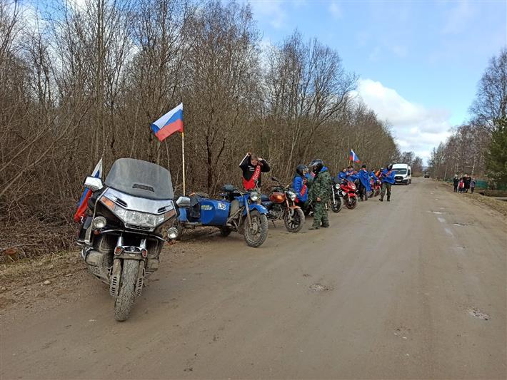 Сотрудники Управления Росгвардии по Вологодской области присоединились к мотоагитпробегу «Победа 2021»