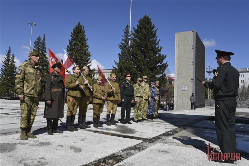 В Новосибирске завершился автопробег Росгвардии «Вахта памяти. Сыны Великой Победы»