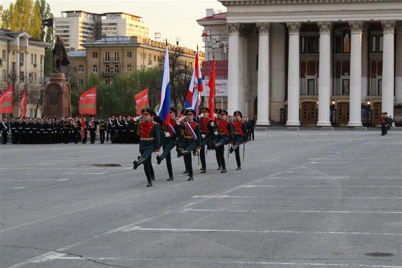 В Волгограде Росгвардия участвует в  подготовке к параду в честь 76-й годовщины Победы