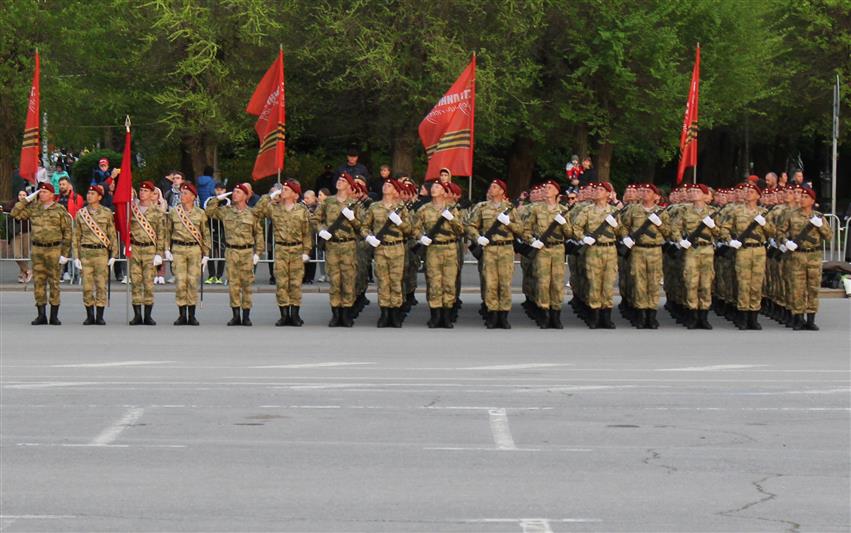В Волгограде Росгвардия участвует в  подготовке к параду в честь 76-й годовщины Победы