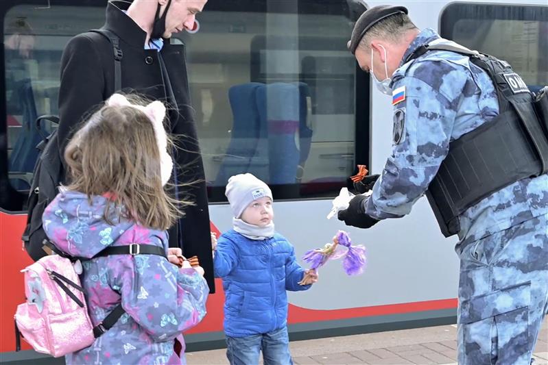 Столичные росгвардейцы приняли участие в патриотической акции «Георгиевская лента»(фото, видео)