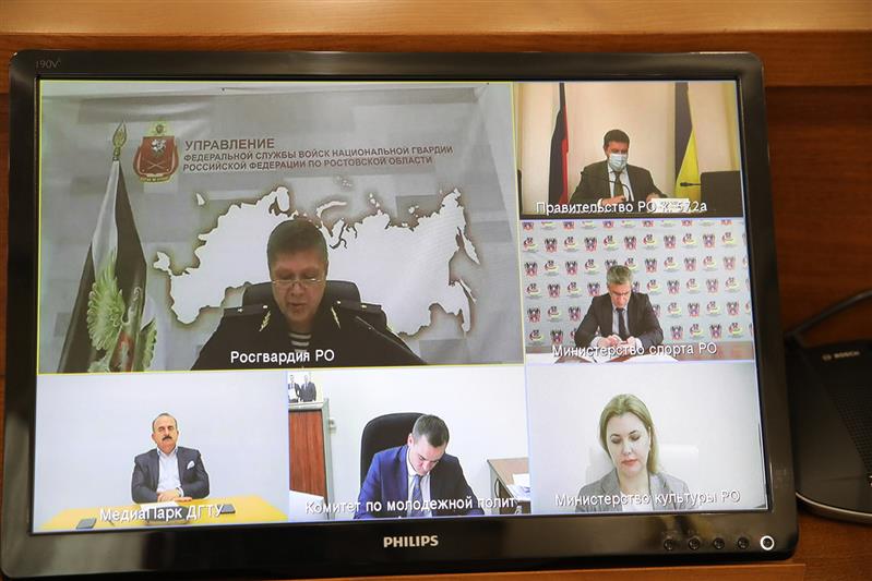 Росгвардия поучаствовала в заседаниях антитеррористических комиссий в Ростове-на-Дону и Элисте