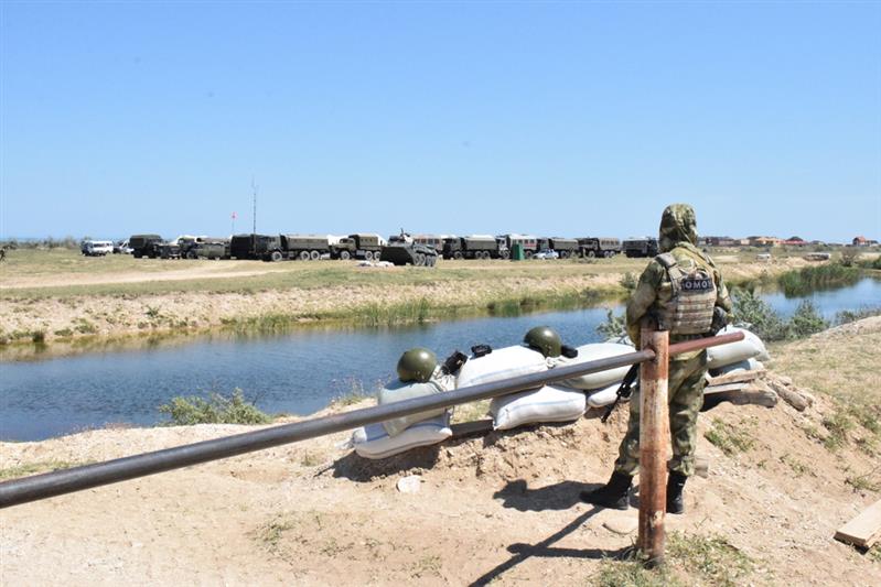 Завершился полевой выход бойцов каспийского ОМОН Росгвардии