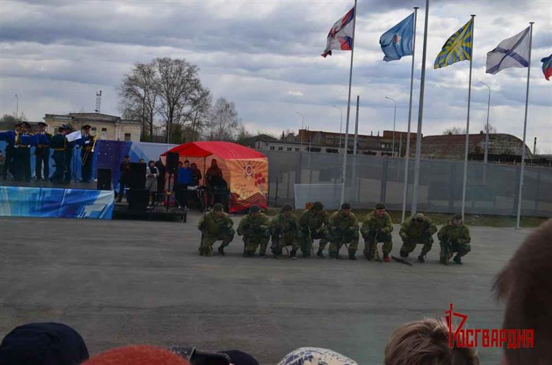 В преддверии Дня Победы личный состав лесновского полка принял участие в торжественном открытии парка патриотического воспитания