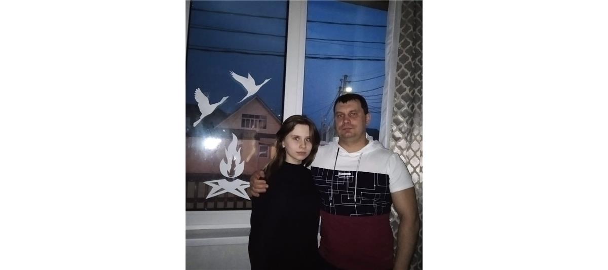 Ульяновские росгвардейцы приняли участие в флешмобе «Окна Победы»