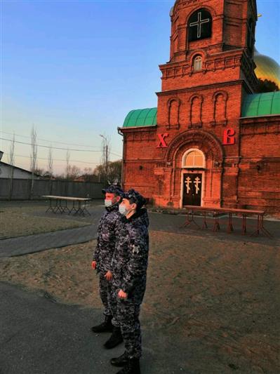 В Сибири Росгвардия обеспечивает правопорядок во время празднования Пасхи 