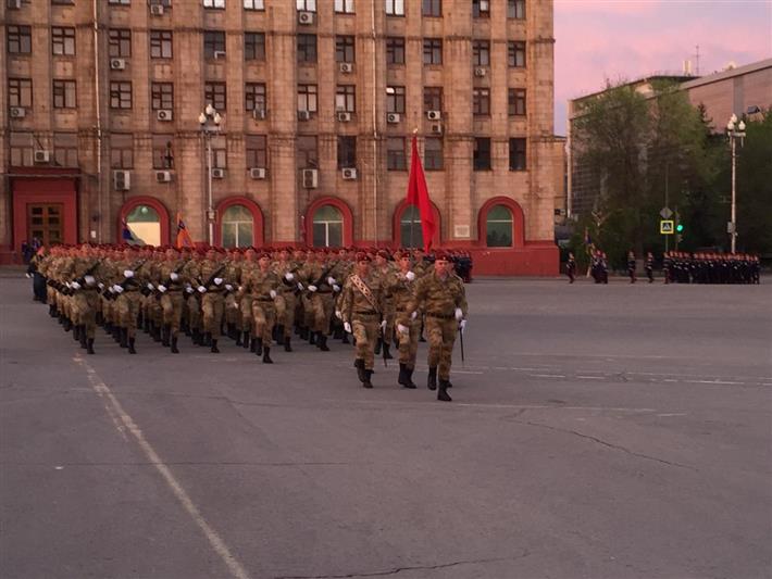 В Волгограде Росгвардия участвует в  подготовке к параду в честь 76-й годовщины Победы