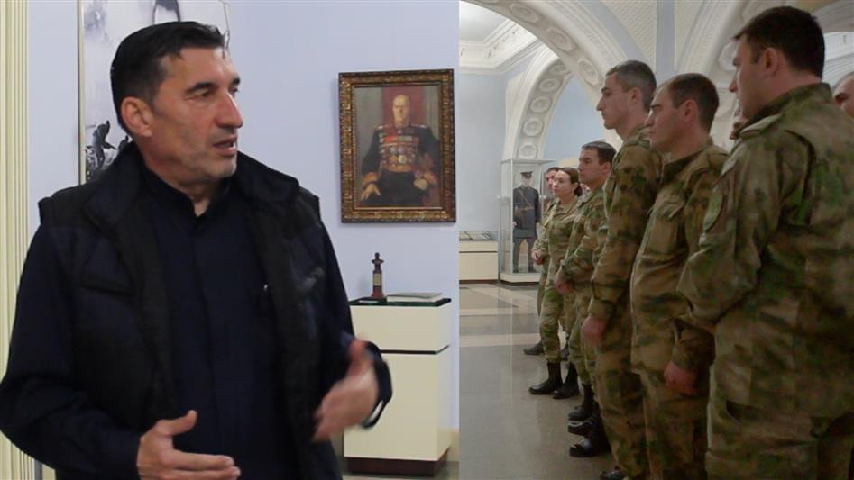 Военнослужащие Росгвардии побывали на виртуальной экскурсии в Мемориальном комплексе Славы имени А.А. Кадырова