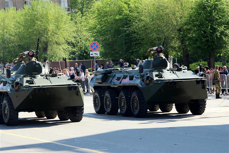 В Волгограде Росгвардия участвует в  подготовке к параду в честь 76-й годовщины Победы