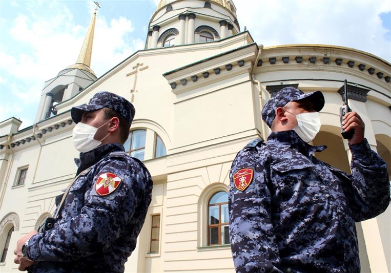 Росгвардия обеспечила правопорядок во время мероприятий, посвященных празднованию Пасхи на юге России