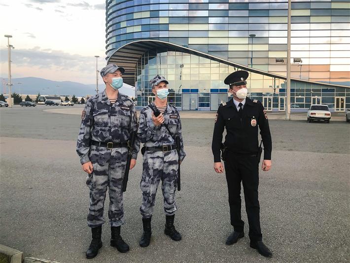 Росгвардия приняла участие в обеспечении правопорядка во время чемпионата Европы по прыжкам на батуте в Сочи