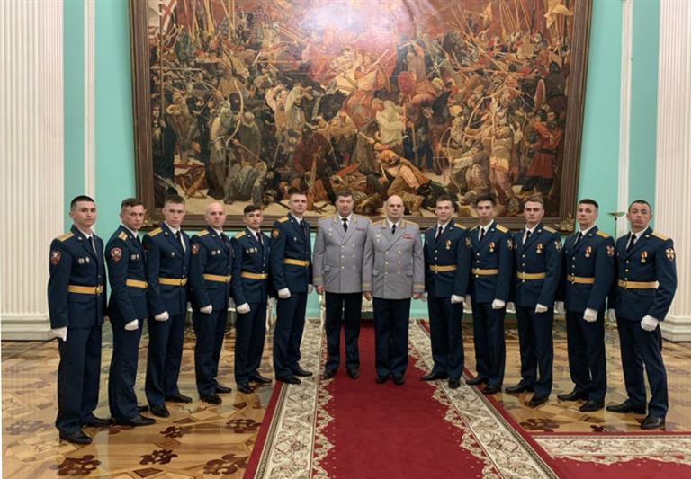 Выпускники вузов Росгвардии приняли участие во встрече с Президентом Российской Федерации