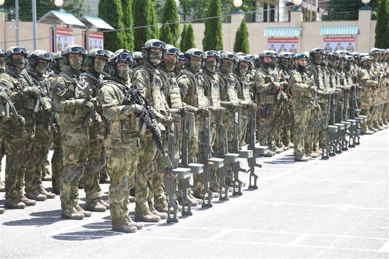 Веденский батальон грозненского соединения Росгвардии отметил 15-летие