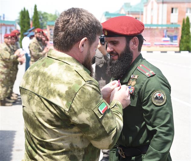 Веденский батальон грозненского соединения Росгвардии отметил 15-летие