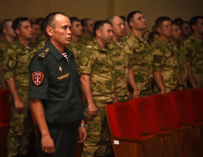  Грозненский полк Росгвардии отметил очередную  годовщину своего образования