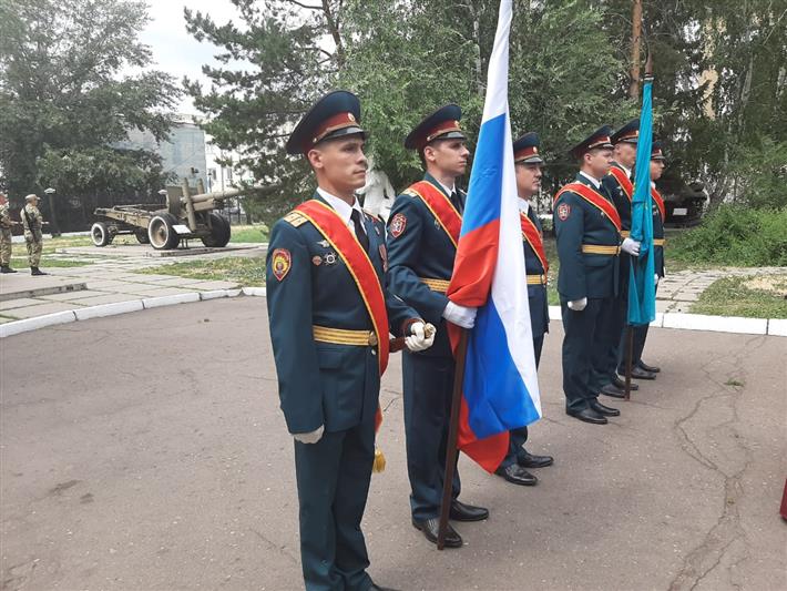 В Омске росгвардейцы приняли участие в церемонии передачи останков павшего красноармейца