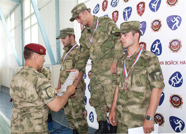 В грозненском соединении Росгвардии состоялся чемпионат по комплексному единоборству