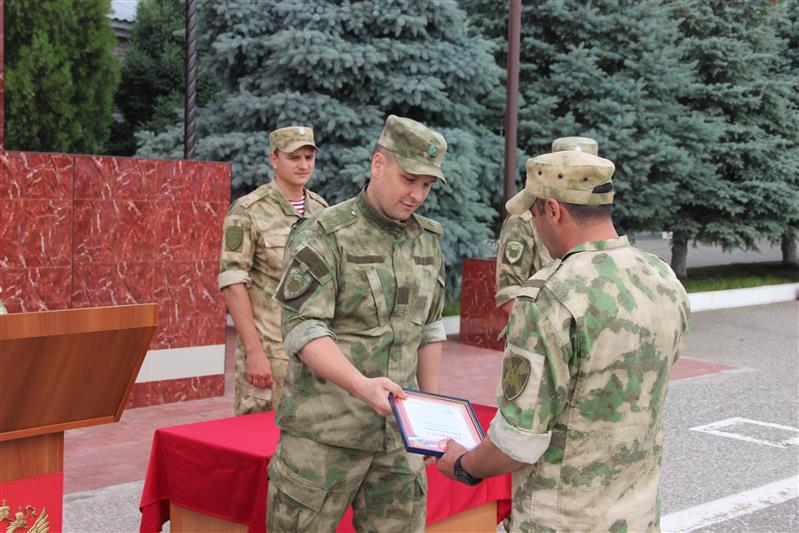Инженерно-саперный батальон грозненского соединения Росгвардии отметил годовщину своего образования