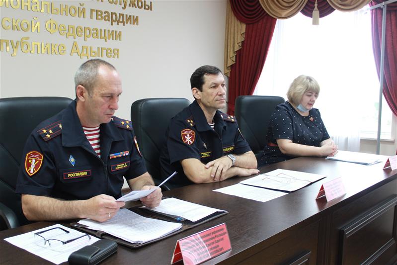 В адыгейском управлении Росгвардии обсудили безопасность объектов топливно-энергетического комплекса