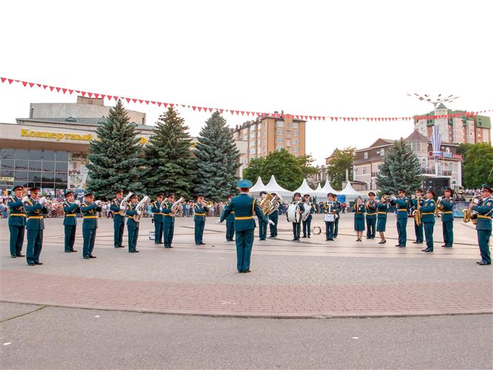 Фестиваль военных оркестров Росгвардии завершился на Ставрополье